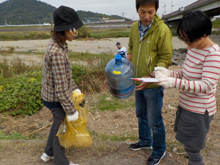 まんのう町～丸亀市を流れる土器川の下流の調査5