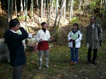 写真：山地農園での状況