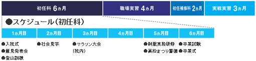 短期過程スケジュールの図