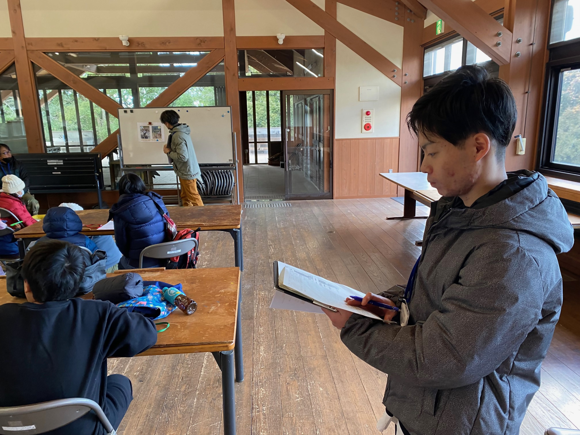 担当講座の運営を行っている様子