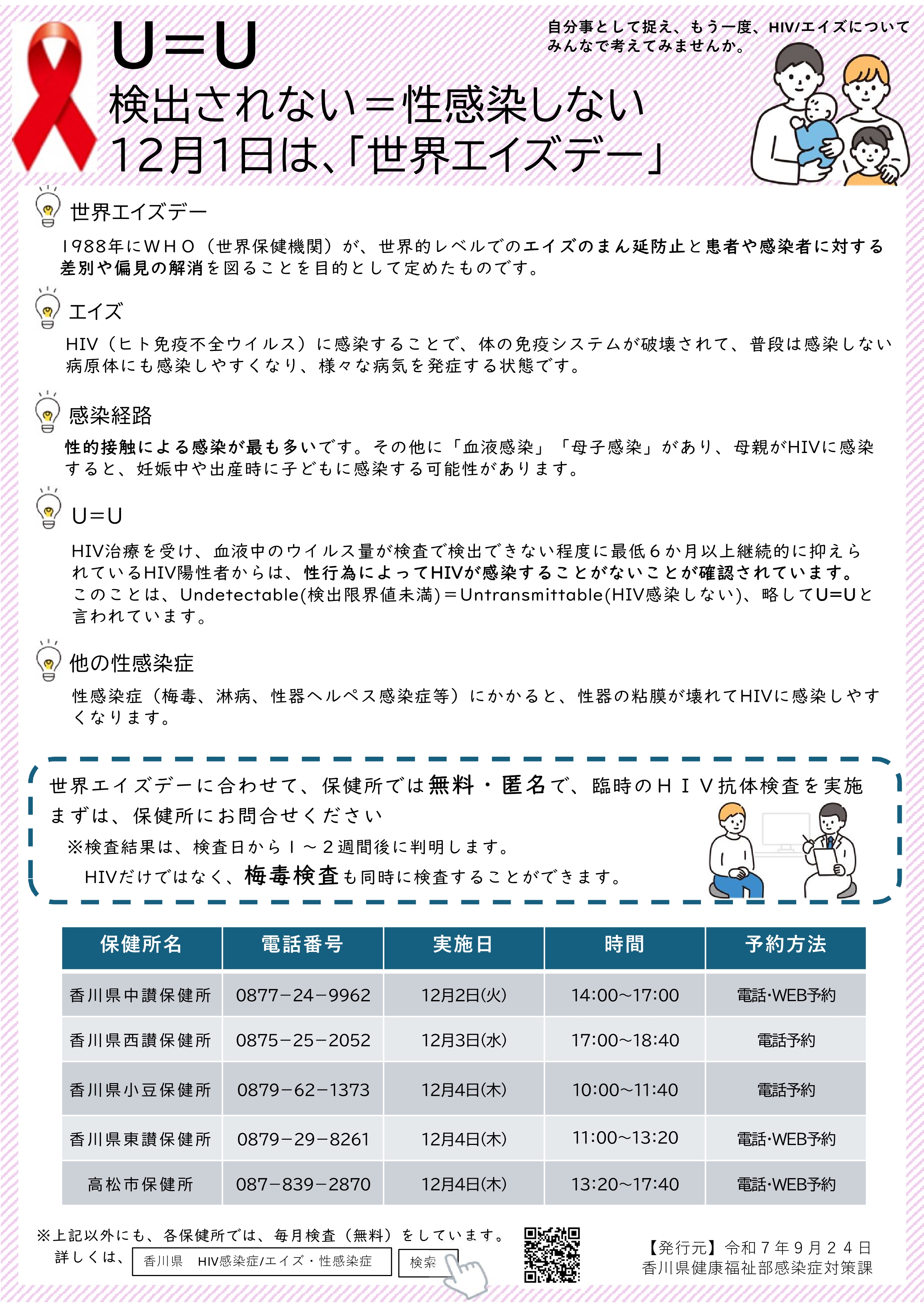 臨時検査チラシ
